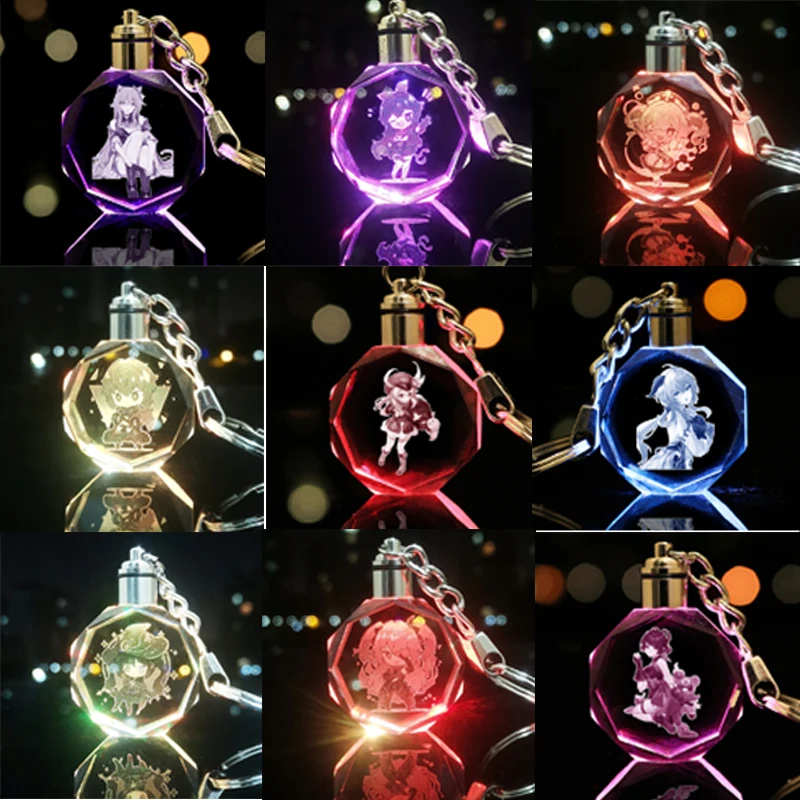 Genshin Impact Crystal Luminous Keychain Anime Figure Fashion Crystal Luminous Keychain Pendant Children's Toy Birthday Gifts
Genshin Impact Crystal Luminous Keychain Anime Figure Fashion Crystal Luminous Keychain Pendant Children's Toy Birthday Gifts
