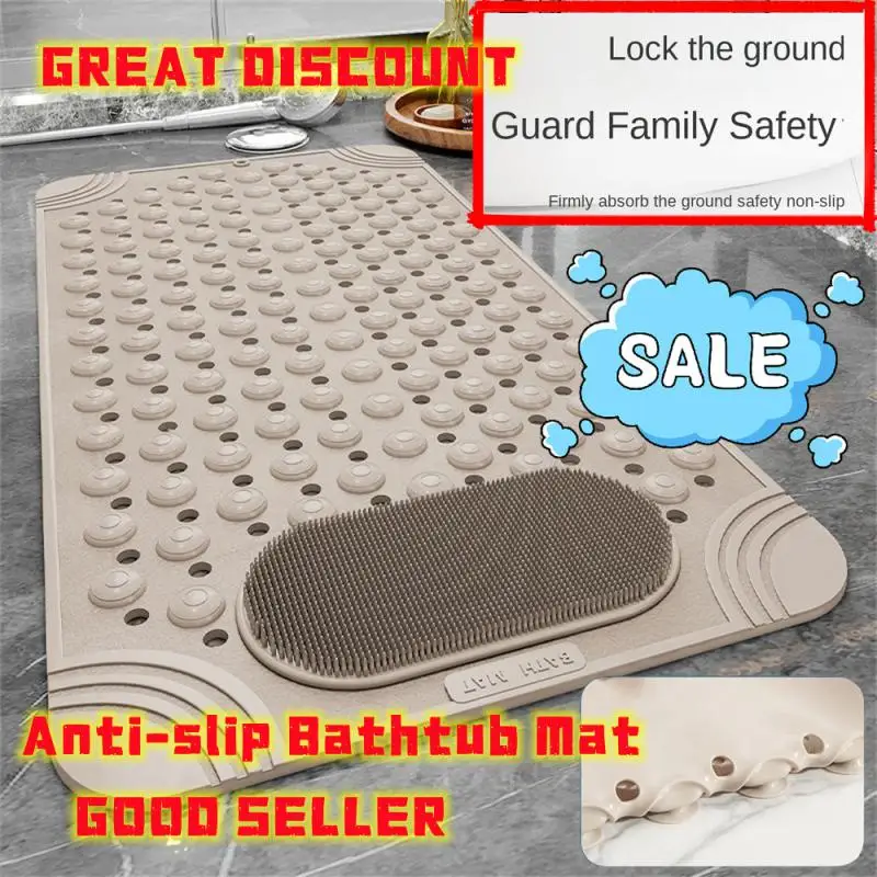Bathroom Anti-slip Bathtub Mat Hotel Bathroom Shower With Drain Hole Bathroom Mat Creative Massage Foot Mat Bathroom Accessories
Bathroom Anti-slip Bathtub Mat Hotel Bathroom Shower With Drain Hole Bathroom Mat Creative Massage Foot Mat Bathroom Accessories