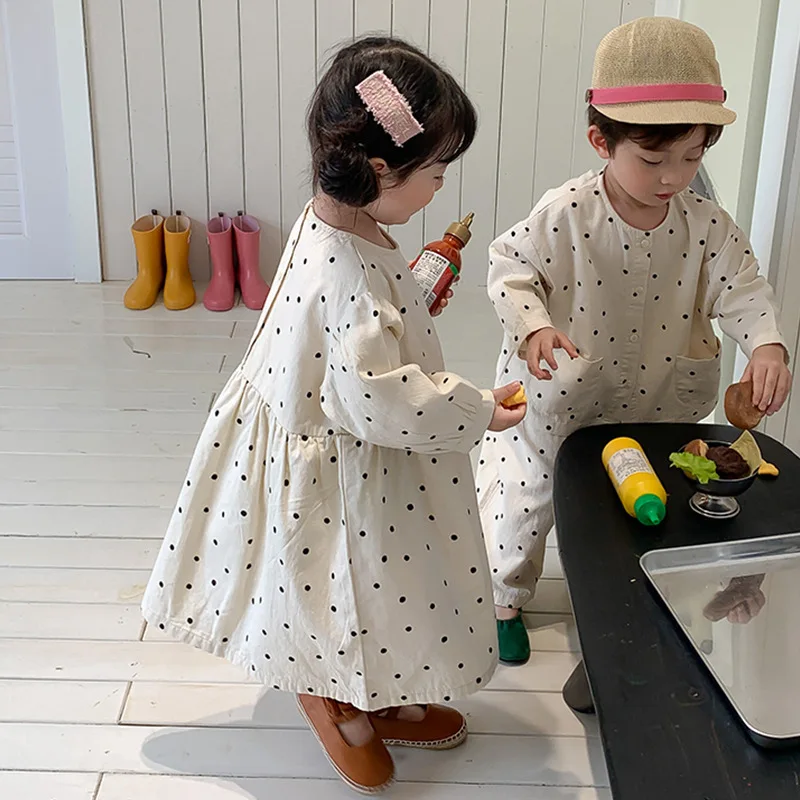 2022 Autumn New Children Clothes Baby Girls Dot Korean Leisure Coat and Pant Two Piece Sets
2022 Autumn New Children Clothes Baby Girls Dot Korean Leisure Coat and Pant Two Piece Sets