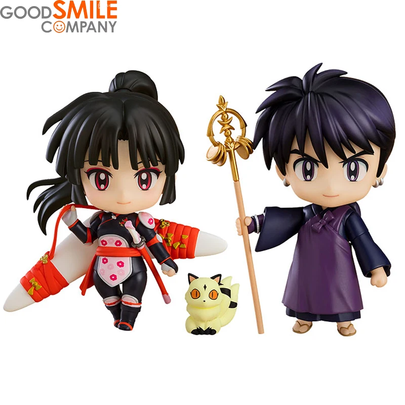 

In Stock Original Good Smile Nendoroid Inuyasha GSC 1735 Miroku GSC 1736 Sango Anime Figure Model Collecile Action Toys Gifts