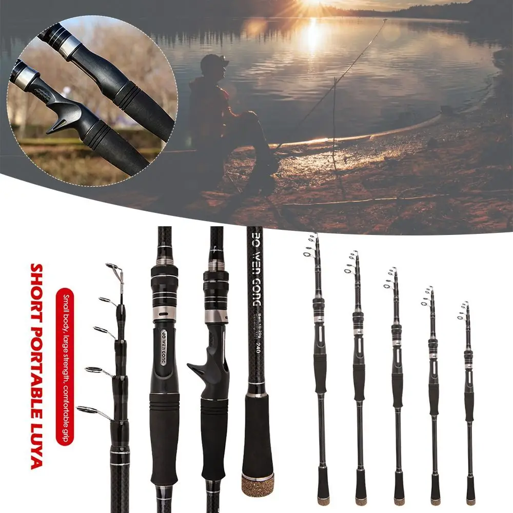 Winter Carbon Material Sea Pole 1.8m 2.1m 2.4m 2.7m 3m Retractable Pen Pole Hard tail/soft tail Telescopic fishing rod
Winter Carbon Material Sea Pole 1.8m 2.1m 2.4m 2.7m 3m Retractable Pen Pole Hard tail/soft tail Telescopic fishing rod