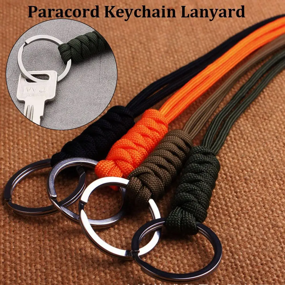 Paracord Keychain Lanyard Round Buckle High Strength Parachute Cord Self-Defense Emergency Survival Backpack Key Ring 11 Styles
Paracord Keychain Lanyard Round Buckle High Strength Parachute Cord Self-Defense Emergency Survival Backpack Key Ring 11 Styles