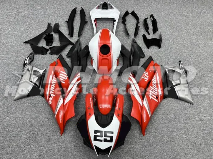 Новый комплект обтекателей из АБС-пластика, оболочка подходит для YAMAHA YZF-R3 R25 2019 2020 2021 2022 19 20 21 22, кузов под заказ, красный, белый