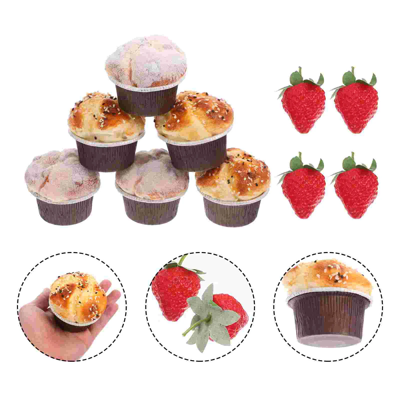 Cake Cakes Simulation Models Artificial Fakefood Delicate Dessert Model Lifelike Strawberries Faux Cupcake
Cake Cakes Simulation Models Artificial Fakefood Delicate Dessert Model Lifelike Strawberries Faux Cupcake