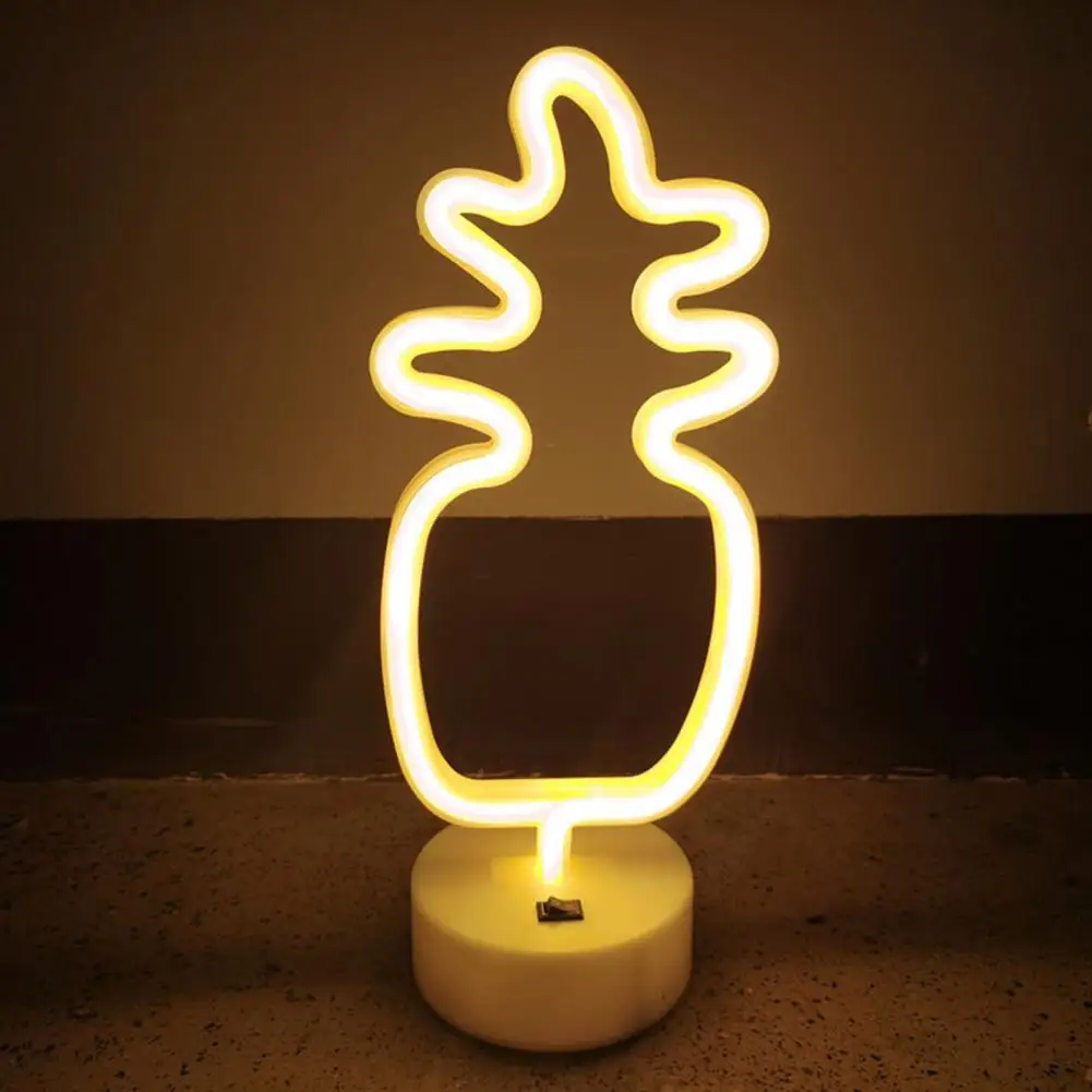 Led Neon Light Vibrant Pineapple Neon Light Usb/battery Operated Desktop Decoration Non-glaring Led Sign Lamp for A Playful Neon
Led Neon Light Vibrant Pineapple Neon Light Usb/battery Operated Desktop Decoration Non-glaring Led Sign Lamp for A Playful Neon