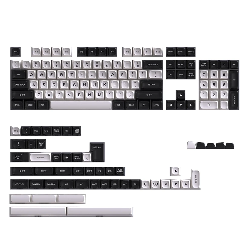 Черно-белые тематические двойные шрифты ABS Keycap PGA профиль для проводной USB механической клавиатуры
Черно-белые тематические двойные шрифты ABS Keycap PGA профиль для проводной USB механической клавиатуры