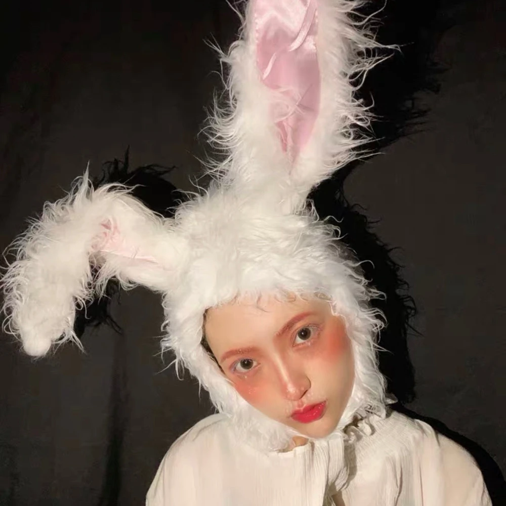 Combhasaki Women Y2K Bunny Ear Hat Funny Plush Rabbit Cap Aesthetic Cosplay Selfie Accessories Costume Props
Combhasaki Women Y2K Bunny Ear Hat Funny Plush Rabbit Cap Aesthetic Cosplay Selfie Accessories Costume Props