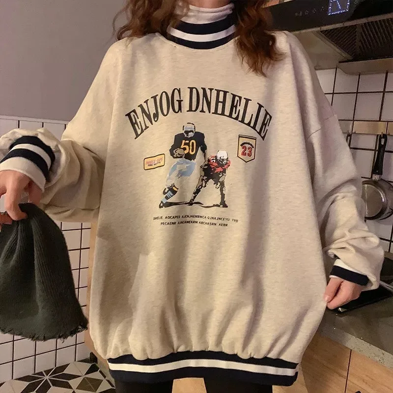 y2k Letter Print Sweatshirts Women Hoodies 2021 Autumn Loose Casual Cute Cotton O Neck Tops Warm Long Sleeve Female Sweatshirt
y2k Letter Print Sweatshirts Women Hoodies 2021 Autumn Loose Casual Cute Cotton O Neck Tops Warm Long Sleeve Female Sweatshirt