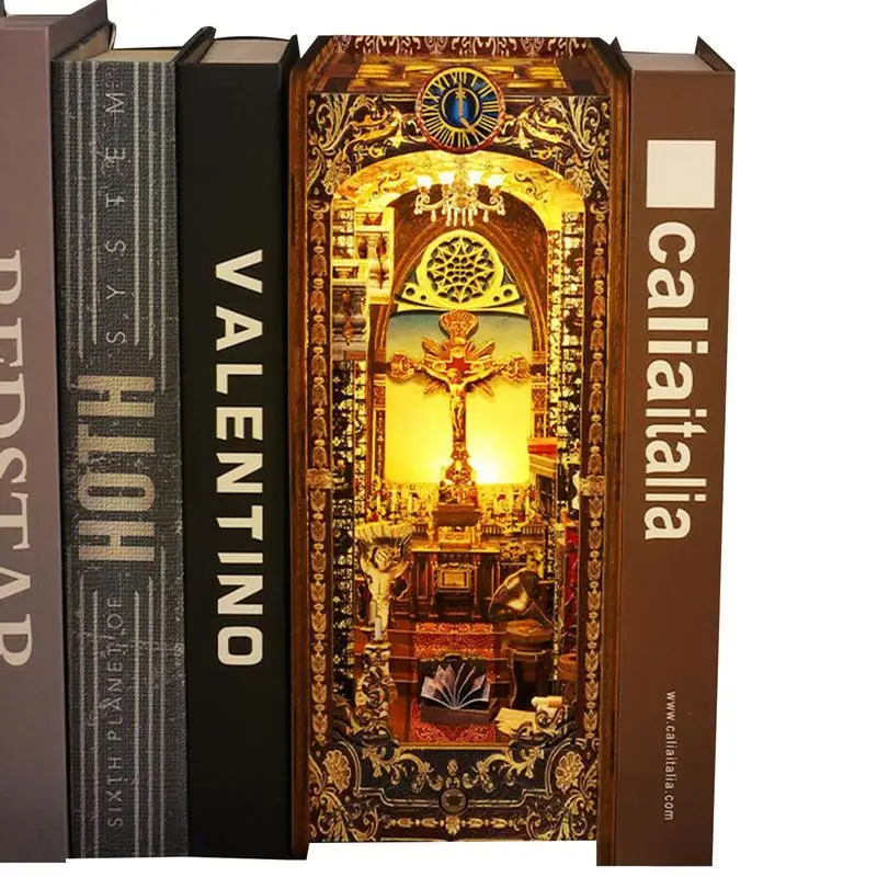 3D Wooden Puzzle Bookends Booknook Set With LED Light Stand Bookshelf Insert DIY Art Bookends Decor Home Decorative Books
3D Wooden Puzzle Bookends Booknook Set With LED Light Stand Bookshelf Insert DIY Art Bookends Decor Home Decorative Books