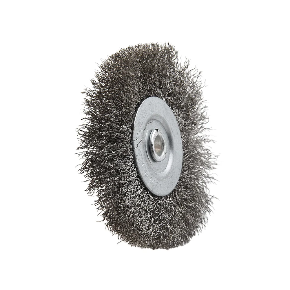 3 Inch 6mm Arbor Stainless Steel Wire Wheel Brush For Bench Grinder Abrasive Deburring Tools Wire Wheels Brush
3 Inch 6mm Arbor Stainless Steel Wire Wheel Brush For Bench Grinder Abrasive Deburring Tools Wire Wheels Brush