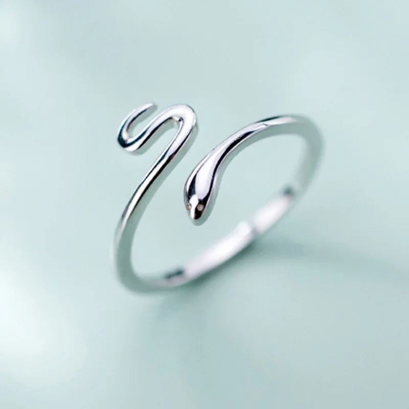 Lovely Snake Shape Open Adjustable Finger Ring for Women Simple Ring Fine Jewelry Girl Gift
Lovely Snake Shape Open Adjustable Finger Ring for Women Simple Ring Fine Jewelry Girl Gift