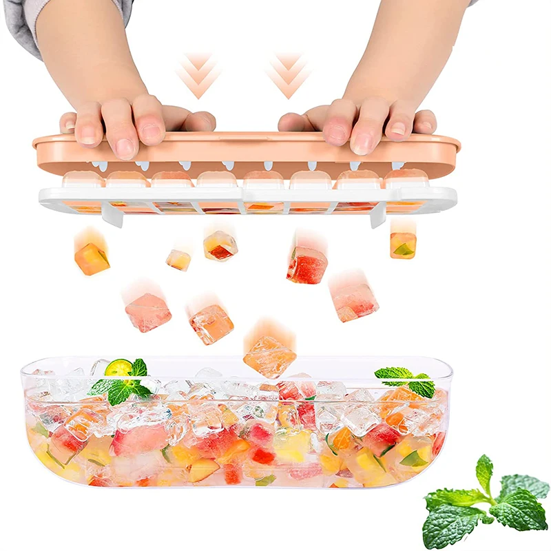 New Silicone Ice Maker Ice Cube Tray Making Mold Easy Demoulding Creative Storage Box Set Bar Kitchen Accessories Home Tool
New Silicone Ice Maker Ice Cube Tray Making Mold Easy Demoulding Creative Storage Box Set Bar Kitchen Accessories Home Tool