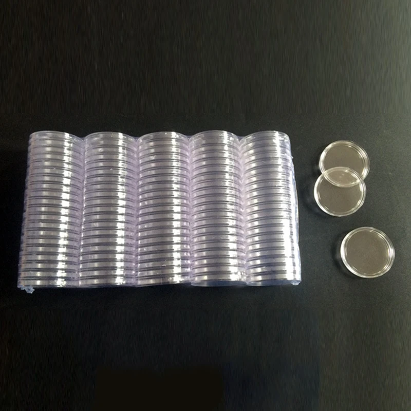 100pcs 40mm Clear Commemorative Coin Capsules Round Coin Collection Case Display Holders Containers Storage Boxes
100pcs 40mm Clear Commemorative Coin Capsules Round Coin Collection Case Display Holders Containers Storage Boxes
