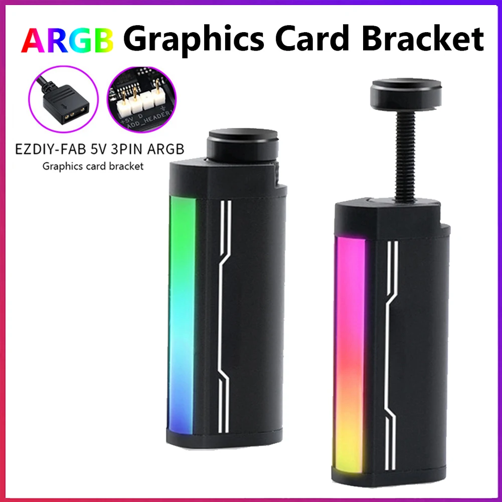 ARGB Graphics Card GPU Holder Support 5V 3PIN RGB Light Telescopic Strong Magnetic Video Card Bracket Jack Desktop PC Accessorie
ARGB Graphics Card GPU Holder Support 5V 3PIN RGB Light Telescopic Strong Magnetic Video Card Bracket Jack Desktop PC Accessorie