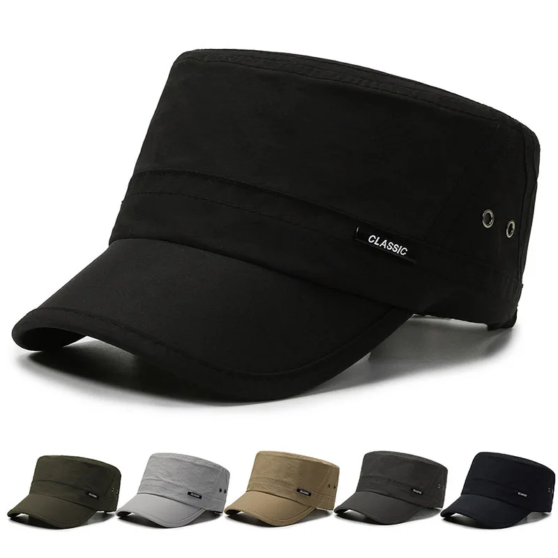 NEW Men Military Hat Summer Shade Military Hat Polyester Light Hat Men's Hat Dad Hat Caps for Men Classic High Quality Hats
NEW Men Military Hat Summer Shade Military Hat Polyester Light Hat Men's Hat Dad Hat Caps for Men Classic High Quality Hats