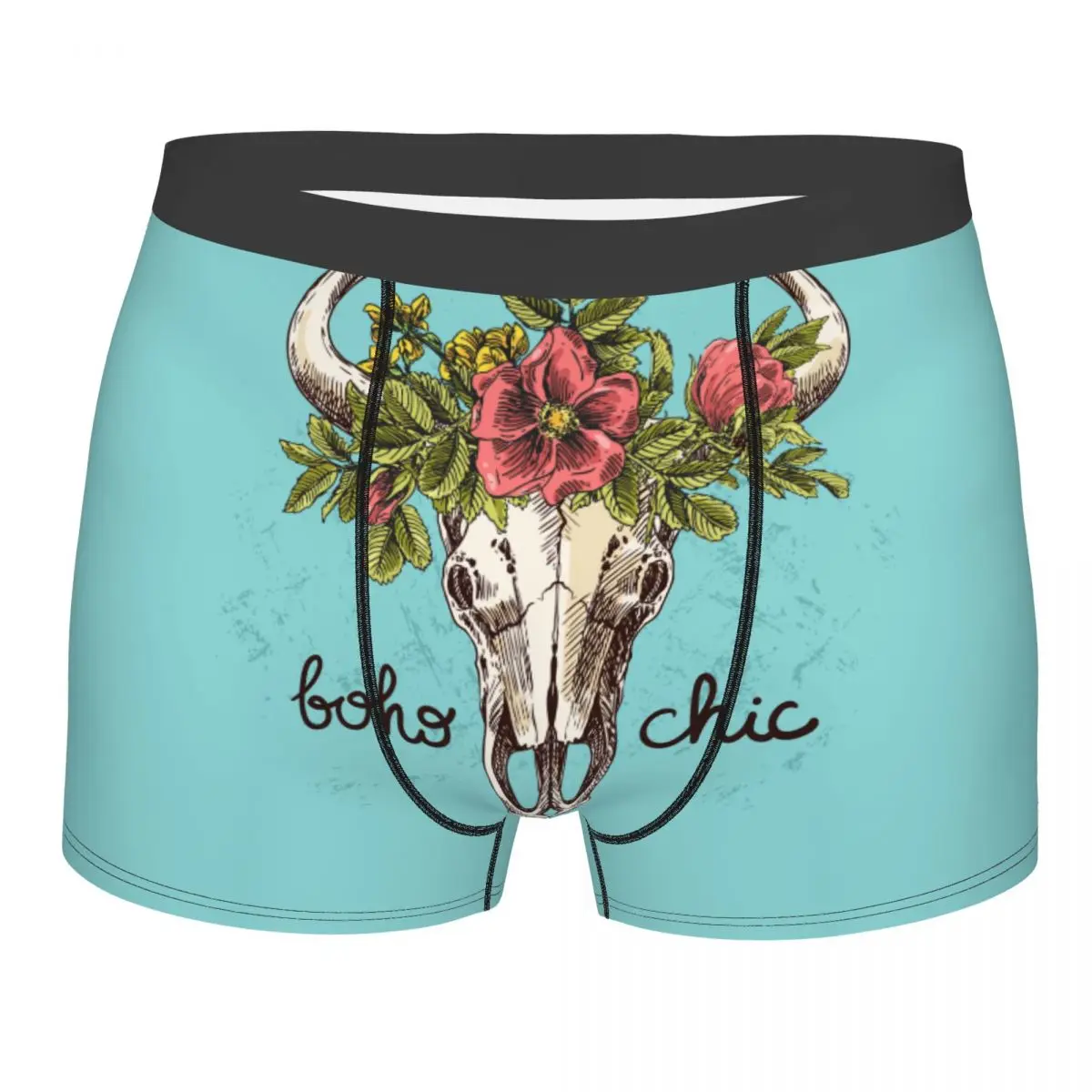 Boxer Men Underpants Boho Bull Skull With Floral Flowers Men's Panties Shorts Breathable Mens Underwear Briefs Sexy Boxers
Boxer Men Underpants Boho Bull Skull With Floral Flowers Men's Panties Shorts Breathable Mens Underwear Briefs Sexy Boxers