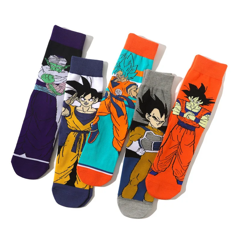 10Pcs Anime Dragon Ball Socks Long Tube Tidal Socks Medium Socks Strange Socks Comfortable Breathable Bright Colored Socks Goku 
10Pcs Anime Dragon Ball Socks Long Tube Tidal Socks Medium Socks Strange Socks Comfortable Breathable Bright Colored Socks Goku