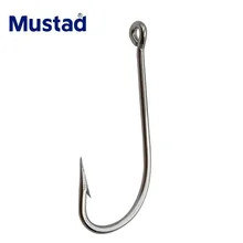 Mustad Stainless Steel Fishing Hook 34007-SS 8# -8/0 Jigging Sea Tuna Big Game Saltwater Fishhooks