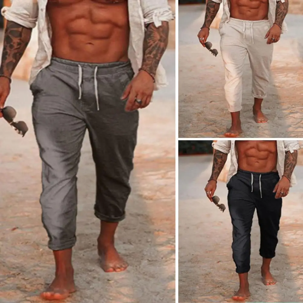 Popular Beach Pants Elastic Waist Bottoms Mid Waist Straight Pants Holiday Style Long Pants for Daily Wear
Popular Beach Pants Elastic Waist Bottoms Mid Waist Straight Pants Holiday Style Long Pants for Daily Wear