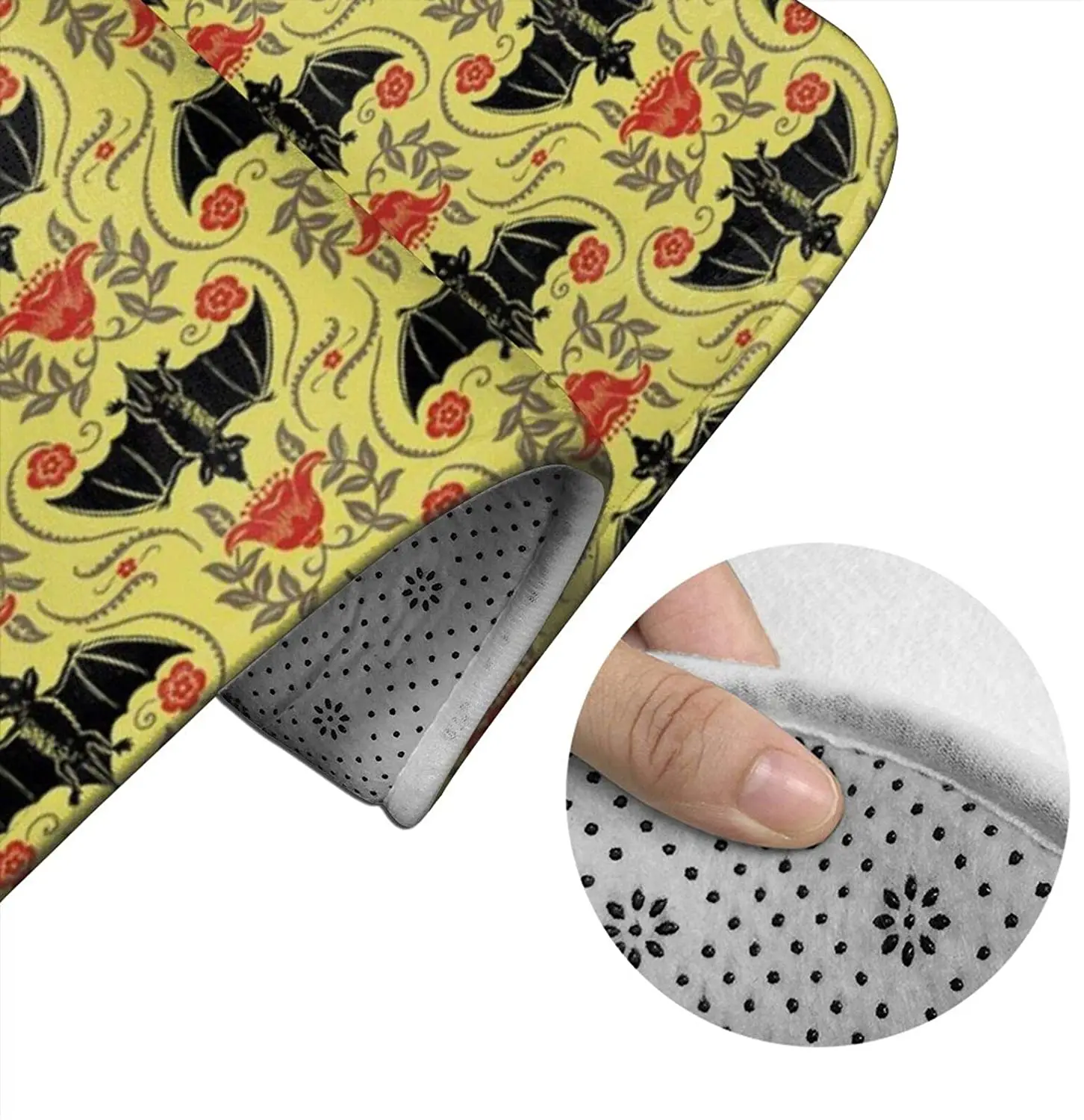 Blossom Bats a Bathroom Mat Sets 3 Piece Set Rugs Memory Foam Mat Set Toilet Seat Cover Bath Mat Lid cover 
Blossom Bats a Bathroom Mat Sets 3 Piece Set Rugs Memory Foam Mat Set Toilet Seat Cover Bath Mat Lid cover
