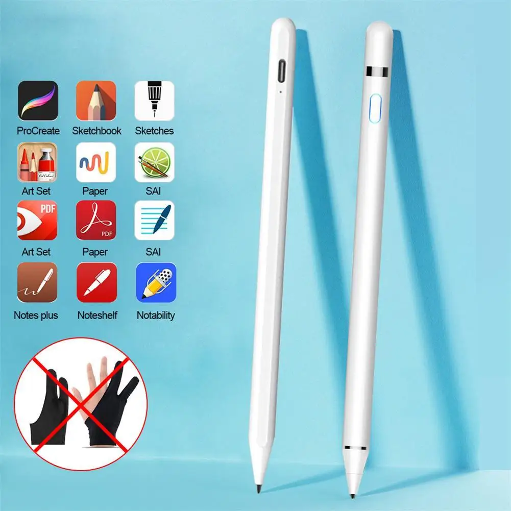 Anti-mistouch Tablet Stylus Pen Precise Sensitive Touch Pen With Charging Cable for iPad Pen2020 2021 2022 Air5 ipad Pro
Anti-mistouch Tablet Stylus Pen Precise Sensitive Touch Pen With Charging Cable for iPad Pen2020 2021 2022 Air5 ipad Pro