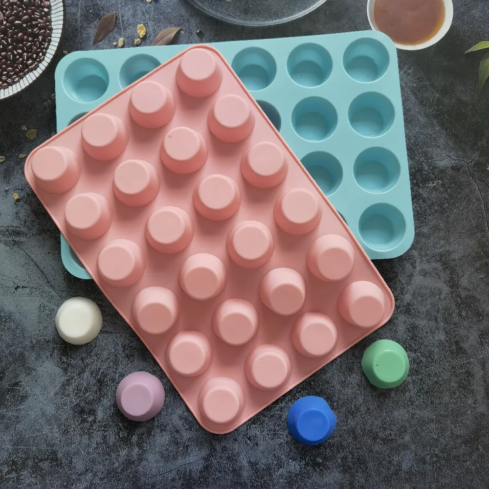 Mini Muffin 24 Holes Silicone Round Mold DIY Cupcake Cookies Fondant Baking Pan Non-Stick Pudding Steamed Cake Mold Baking Tool
Mini Muffin 24 Holes Silicone Round Mold DIY Cupcake Cookies Fondant Baking Pan Non-Stick Pudding Steamed Cake Mold Baking Tool