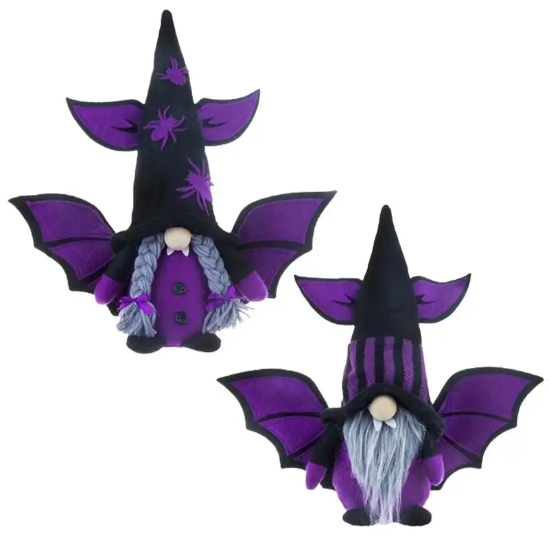 Halloween Gnomes Plush Bats Wings Plush Drawf Purple Doll Gifts For Mother's Day Halloween Swedish Tomte Decoration For Bedroom
Halloween Gnomes Plush Bats Wings Plush Drawf Purple Doll Gifts For Mother's Day Halloween Swedish Tomte Decoration For Bedroom