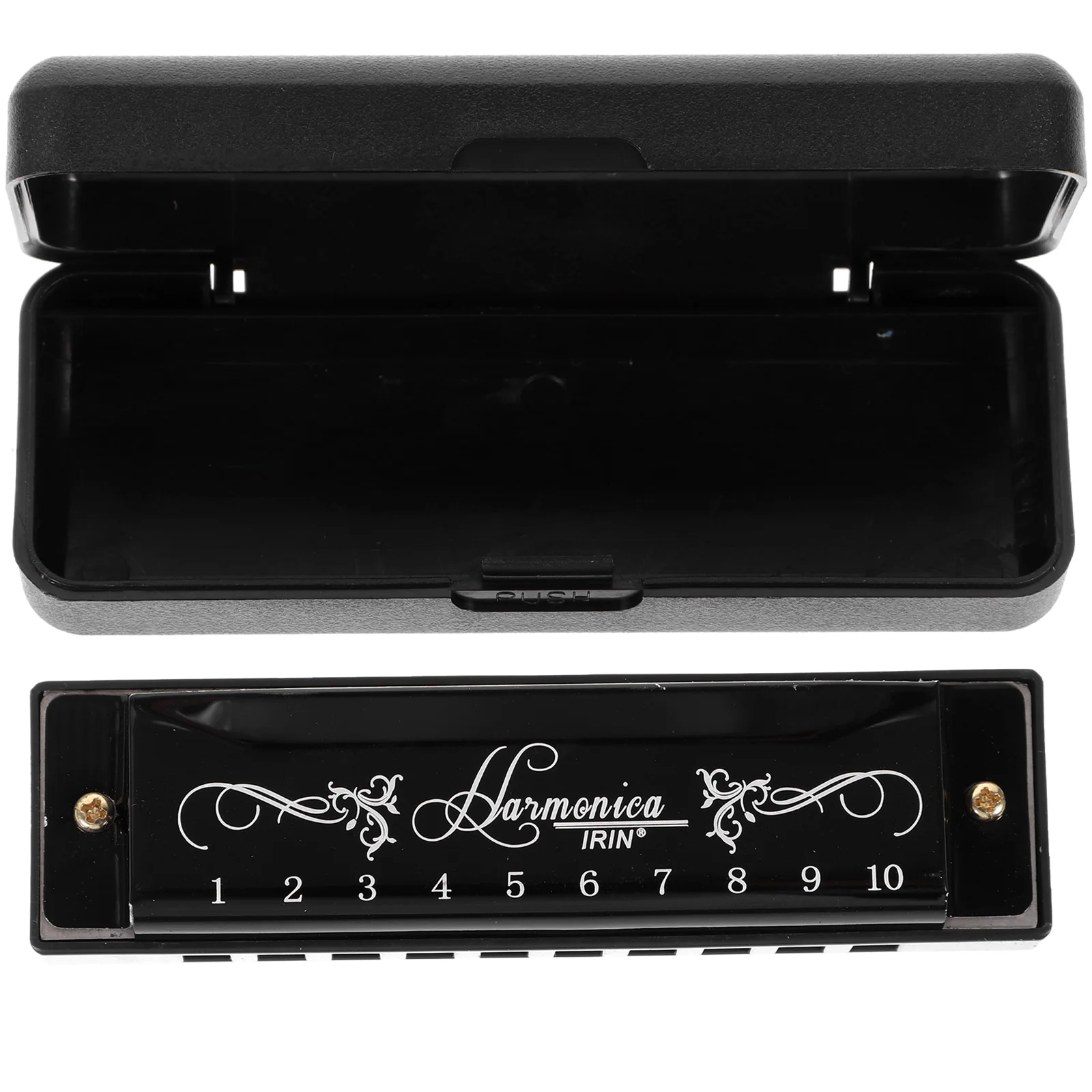 

Harmonica Key Kids Ten Holes Mouth Organ Comfortable Beginner Metal 20 Tones Small Musical Instrument Student Toy