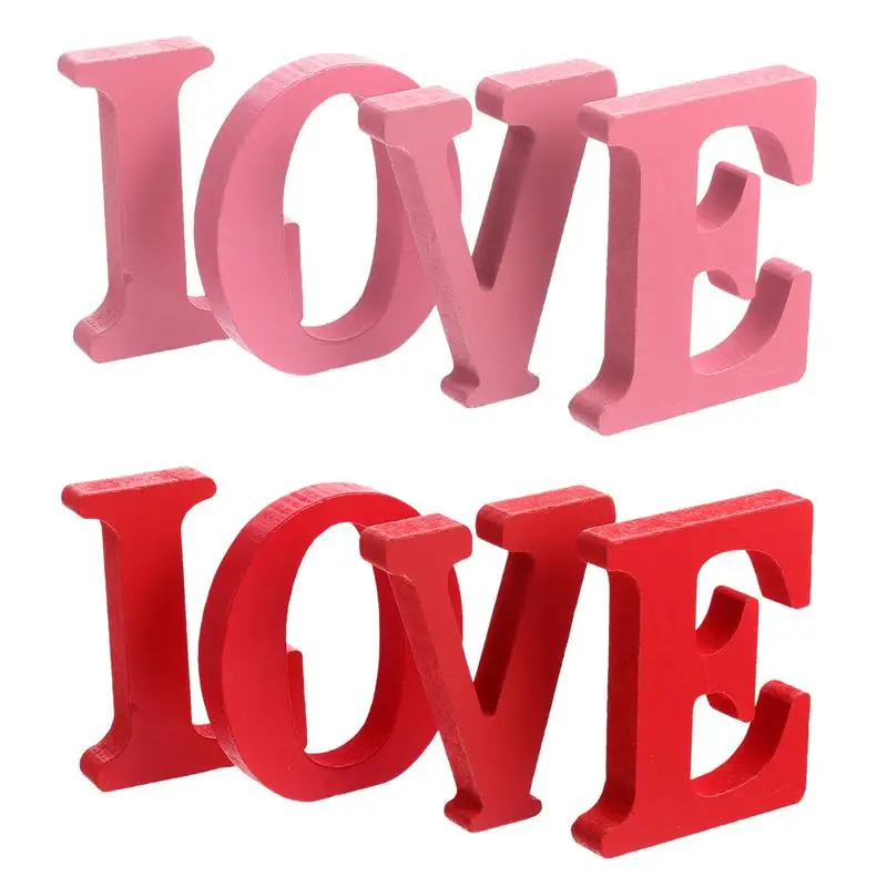 4pcs Valentine Wood Ornaments Romantic Valentine LOVE Letters Desktop Ornaments Valentine'S Day Wooden LOVE Ornament
4pcs Valentine Wood Ornaments Romantic Valentine LOVE Letters Desktop Ornaments Valentine'S Day Wooden LOVE Ornament