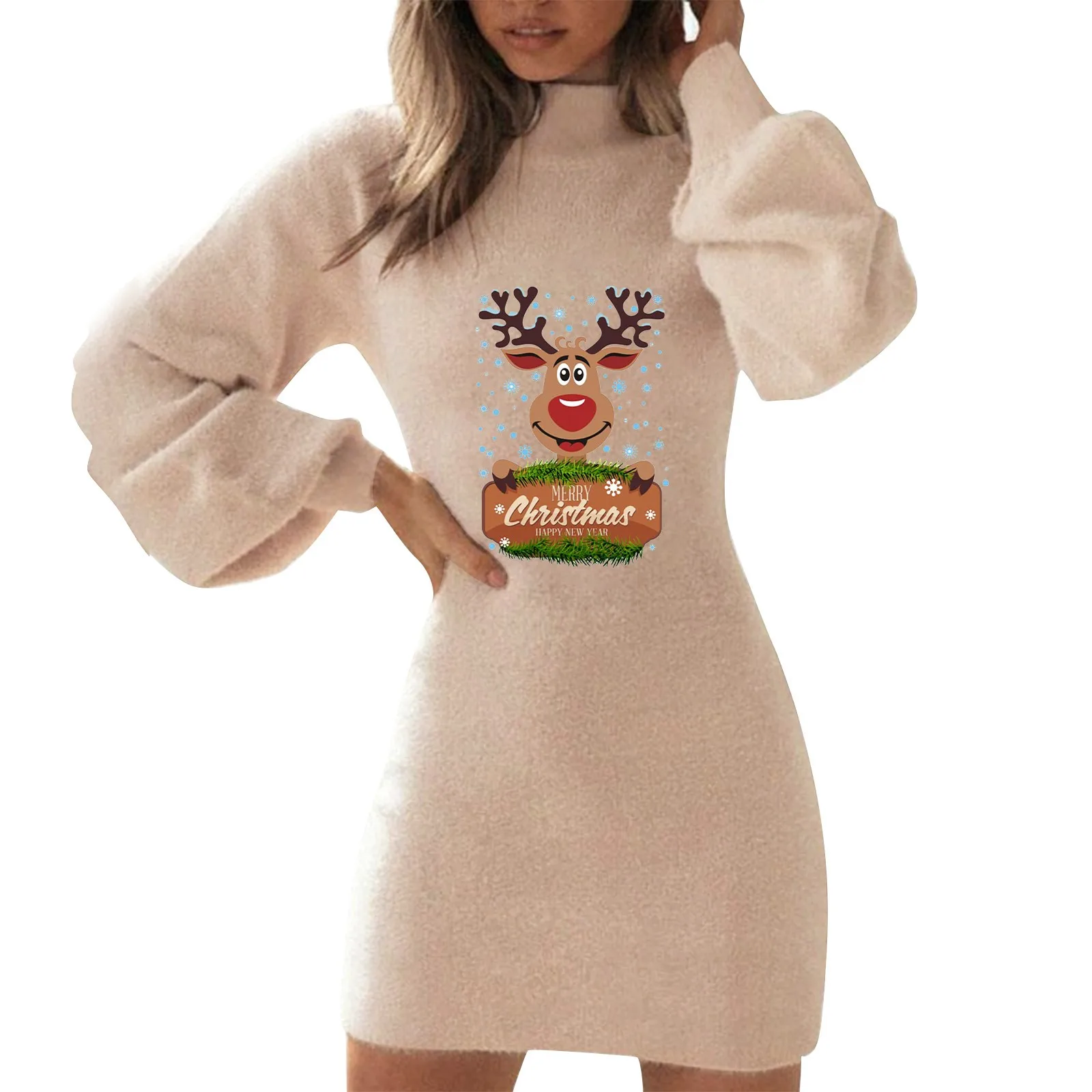 2023 Evening Party Dress Women Christmas Mid Length Dress Cute Printed Slim Fit Medium Long Bottomed Shirt vestidos de mujer
2023 Evening Party Dress Women Christmas Mid Length Dress Cute Printed Slim Fit Medium Long Bottomed Shirt vestidos de mujer