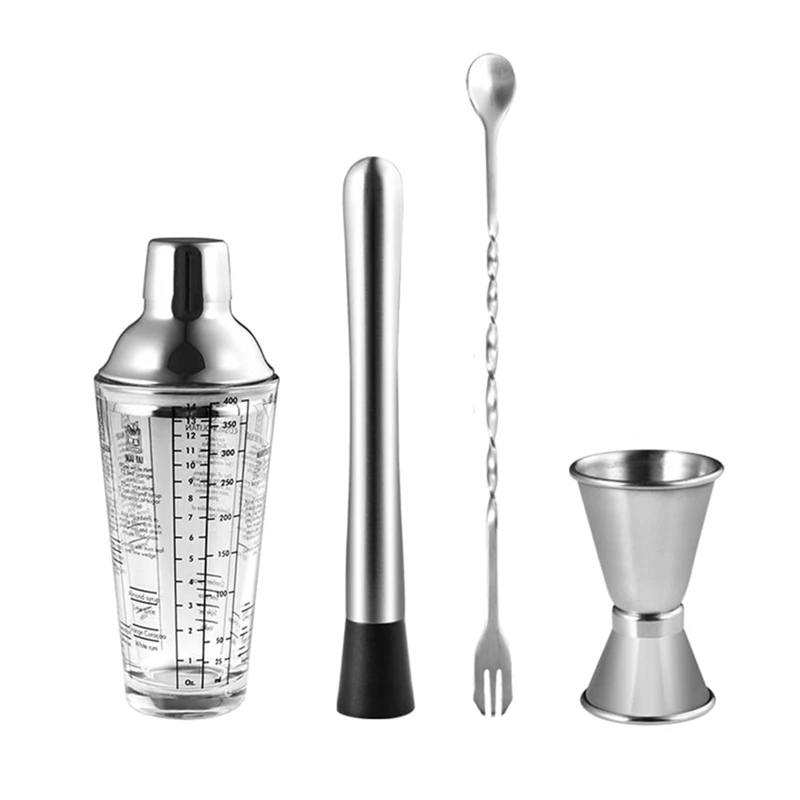 Cocktail Shaker Set Transparent Scale Bar Shakers Cup Wine Mixing Fruit Juice Cup Water Bottle Bartender Tools
Cocktail Shaker Set Transparent Scale Bar Shakers Cup Wine Mixing Fruit Juice Cup Water Bottle Bartender Tools
