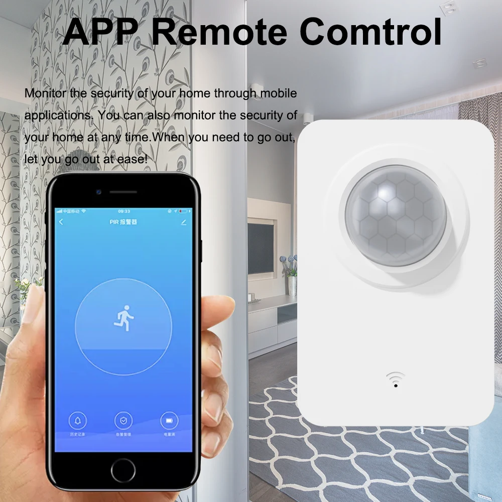 Smart PIR Infrared Motion Sensor Tuya Wifi Automation Human Body Infrared Detector Wireless Security Smart Life Home Alexa
Smart PIR Infrared Motion Sensor Tuya Wifi Automation Human Body Infrared Detector Wireless Security Smart Life Home Alexa