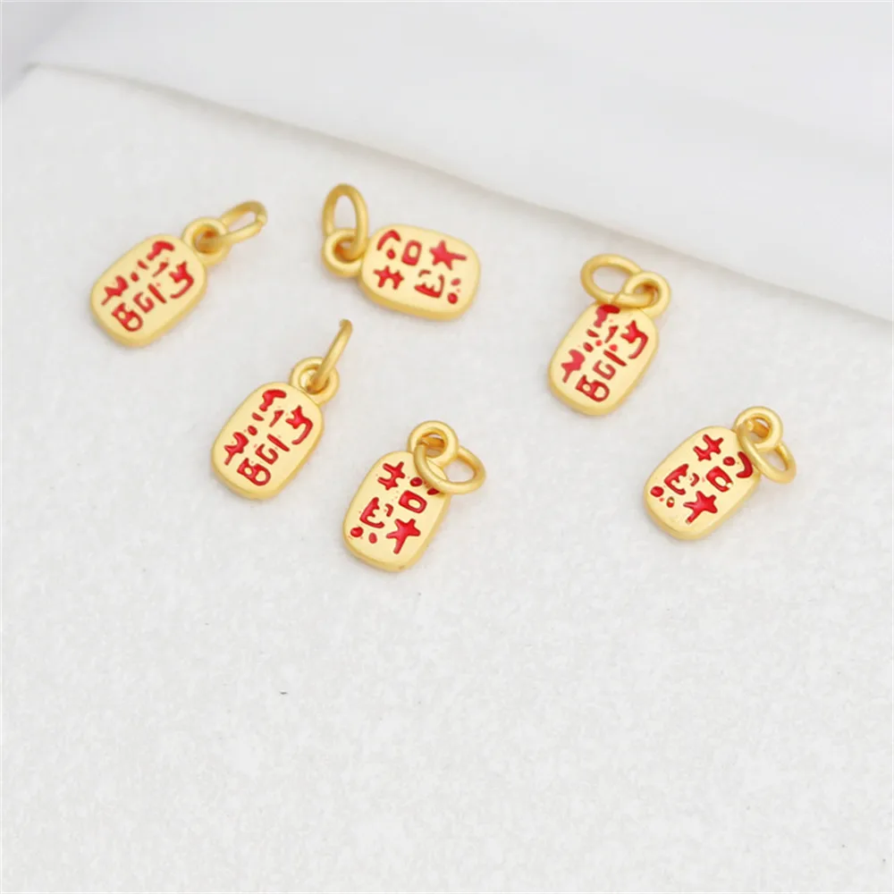 18k matte double-sided drip oil plaque beckons wealth and nafta hanging square plaque chain diy jewelry accessories pendant
18k matte double-sided drip oil plaque beckons wealth and nafta hanging square plaque chain diy jewelry accessories pendant