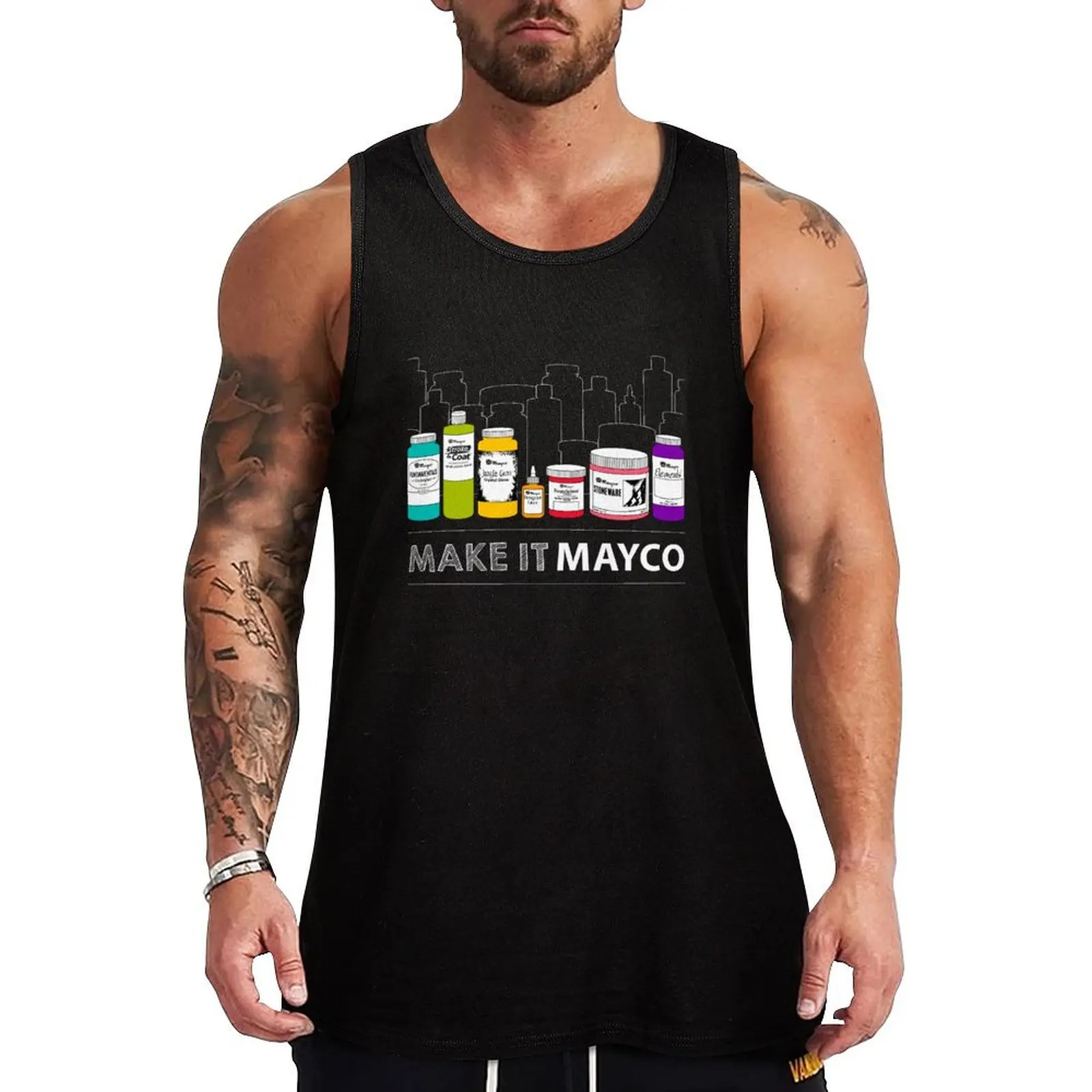 Майка Make it Mayco Bottle для городского пейзажа мужская майка тренажерного зала