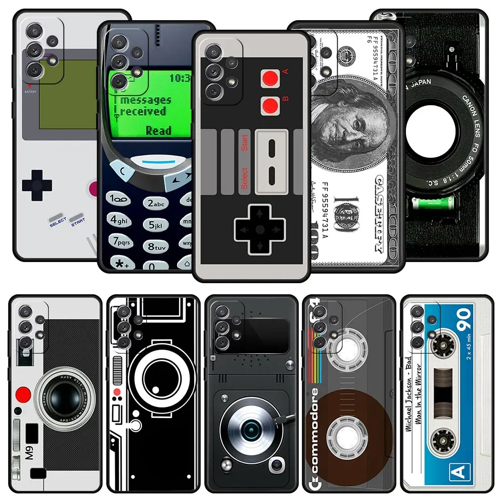 Vintage Tape Camera Gameboy Phone Case For Samsung Galaxy A51 A71 A21S A12 A11 A31 A52 A41 A32 A23 A33 A53 A73 A03S A13 5G Cover
Vintage Tape Camera Gameboy Phone Case For Samsung Galaxy A51 A71 A21S A12 A11 A31 A52 A41 A32 A23 A33 A53 A73 A03S A13 5G Cover