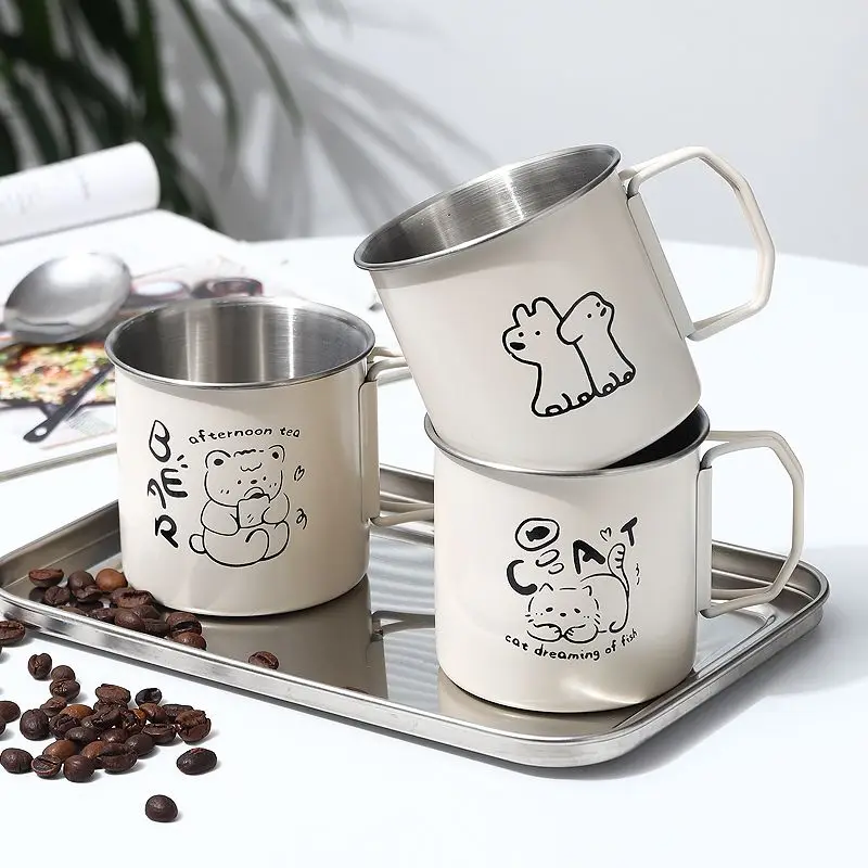 Cartoon Coffee Cup Cute Dog Stainless Steel Mug Milk Tea Jucie Water Cups Student Couple Gift Kitchen Utensils Freeshipping
Cartoon Coffee Cup Cute Dog Stainless Steel Mug Milk Tea Jucie Water Cups Student Couple Gift Kitchen Utensils Freeshipping