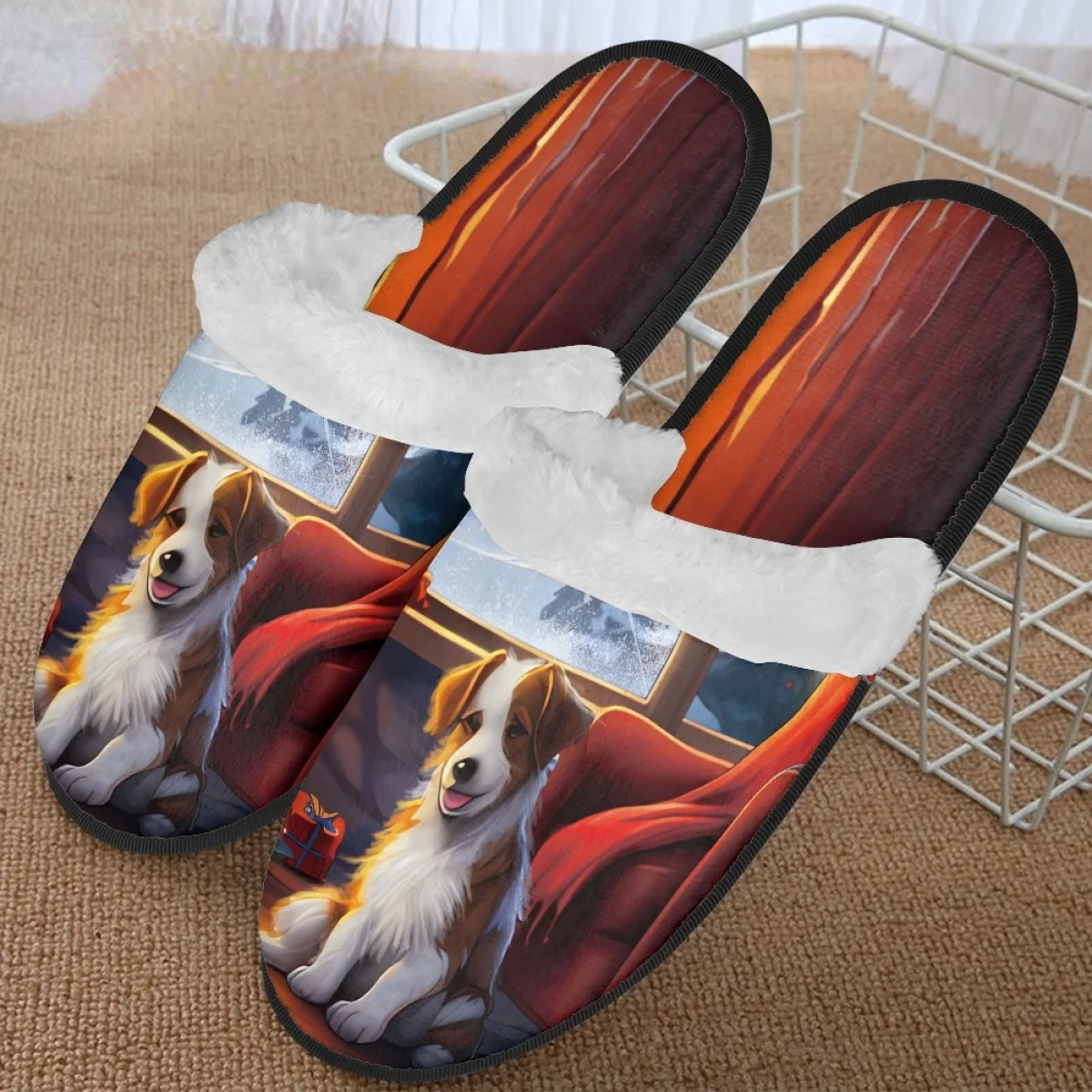 2023 Family Dog Print Women Shoes Classic Style Anti-slip Home Warm Custom Cotton Fuzzy Shoes for Women Pезиновые Cапоги детские
2023 Family Dog Print Women Shoes Classic Style Anti-slip Home Warm Custom Cotton Fuzzy Shoes for Women Pезиновые Cапоги детские