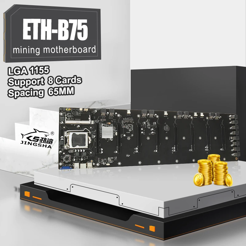 Материнская плата B75 для майнинга 8 pcie 16X, слот для графической карты 65 мм DDR3, материнская плата для LGA 1155 ETH ZEC и т. д. Майнер BTC MSATA3.0 VGA
Материнская плата B75 для майнинга 8 pcie 16X, слот для графической карты 65 мм DDR3, материнская плата для LGA 1155 ETH ZEC и т. д. Майнер BTC MSATA3.0 VGA