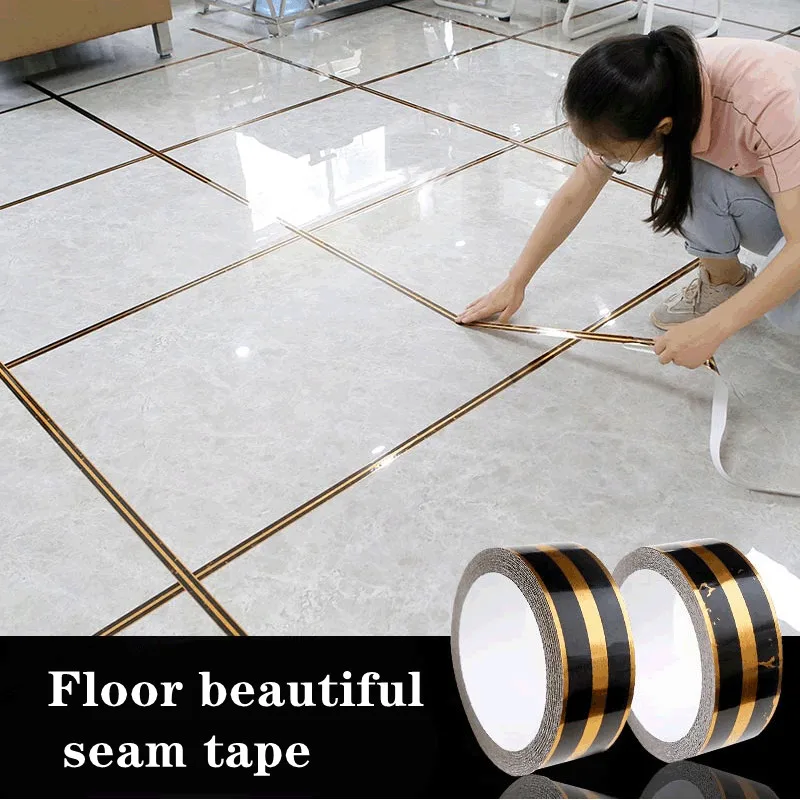 5M Black Gold Self-adhesive Tile Sticker Waterproof Floor Wall Seam Sealing Tape Floor Tile Beautiful Seam Home Decoration
5M Black Gold Self-adhesive Tile Sticker Waterproof Floor Wall Seam Sealing Tape Floor Tile Beautiful Seam Home Decoration