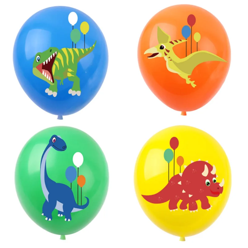 

Dinosaur Theme Balloon Children's Birthday Party Decoration Items Jurassics Tyrannosaurus Rex Pattern Latex Ballon