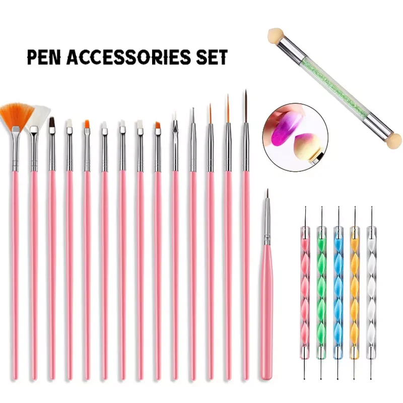 Art Brush Set Manicure Tools Gradient Gel Nail Polish Builder Drawing Carving Ombre Brushes French Nail Design Painting Pen 
Art Brush Set Manicure Tools Gradient Gel Nail Polish Builder Drawing Carving Ombre Brushes French Nail Design Painting Pen
