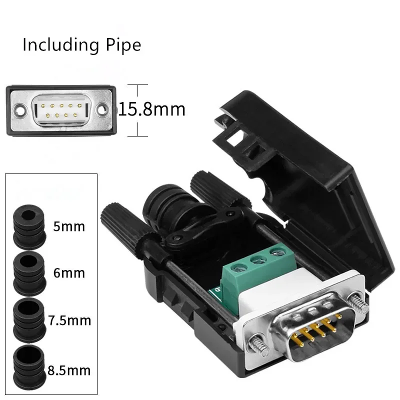 Разъем DB9 COM RS232 9-контактный
Разъем DB9 COM RS232 9-контактный