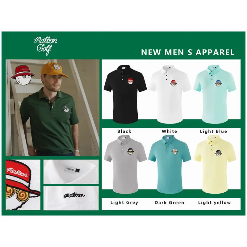 Летние рубашки для гольфа, новая футболка с коротким рукавом, одежда для гольфа, дышащая быстросохнущая тренировочная футболка, уличная спо...
Летние рубашки для гольфа, новая футболка с коротким рукавом, одежда для гольфа, дышащая быстросохнущая тренировочная футболка, уличная спо...