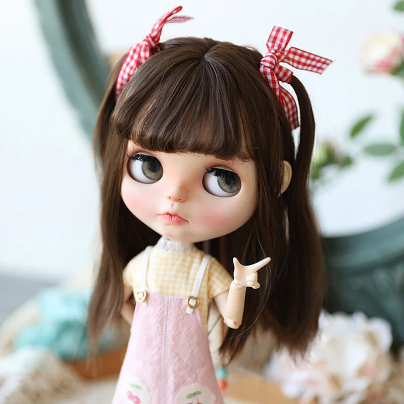 BJD Doll Wig For Blythe Size Doll Accessories Wig Toy Tress For Dolls Wig Hair Milk Silk Fashion Air Bangs Wig Girl Gift 
BJD Doll Wig For Blythe Size Doll Accessories Wig Toy Tress For Dolls Wig Hair Milk Silk Fashion Air Bangs Wig Girl Gift