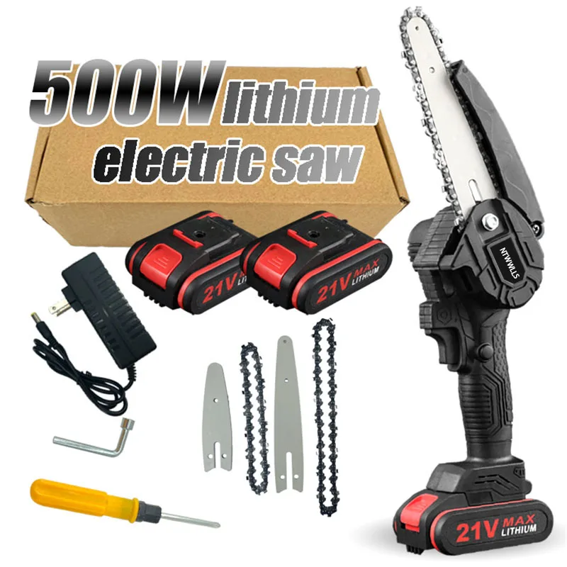 Electric Lithium Battery Rechargeable Mini Pruning One-handed Garden With Chain Saws Woodworking Tool
Electric Lithium Battery Rechargeable Mini Pruning One-handed Garden With Chain Saws Woodworking Tool