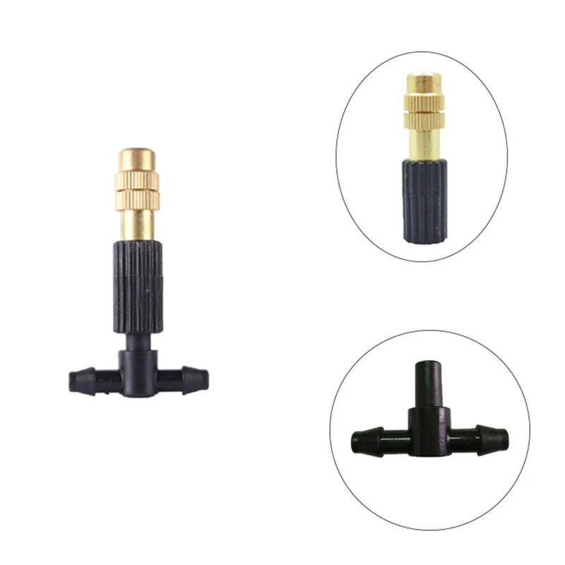 

New Widely Application Copper Cooling Nozzle Durable Anti Deform Irrigation Sprinkler for Gardening 10/20pcs Misting Nozzle