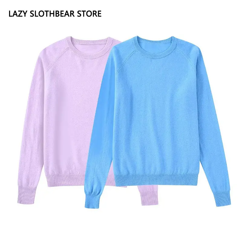 Women Long Sleeve Jumpers Autumn Solid Color Pullover Knitwear Loose Casual Bottoming Knitwear Sweater
Women Long Sleeve Jumpers Autumn Solid Color Pullover Knitwear Loose Casual Bottoming Knitwear Sweater