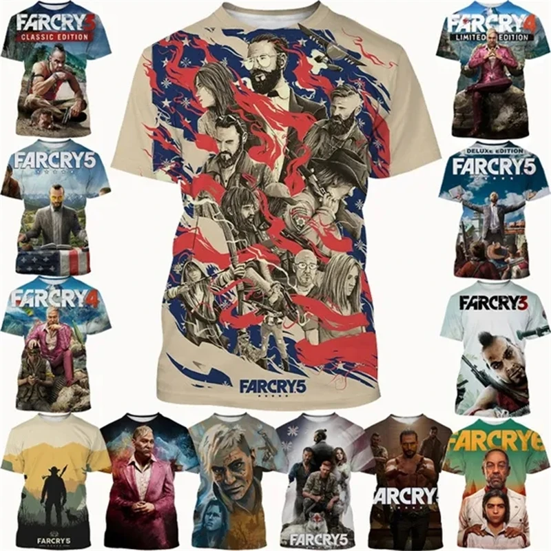 Newest Fashion Classic Shooting Game Far Cry 3D Printed Men's Short Sleeve T-shirt Hip Hop Fun Graphic Unisex Casual Cool Tshirt
Newest Fashion Classic Shooting Game Far Cry 3D Printed Men's Short Sleeve T-shirt Hip Hop Fun Graphic Unisex Casual Cool Tshirt