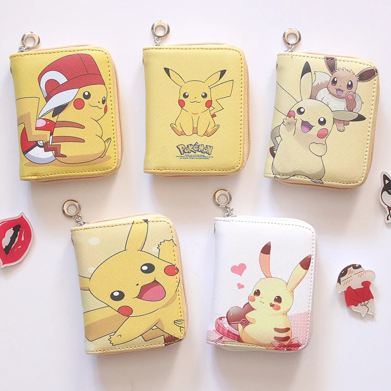 Pokemon Kawaii Pikachu Coin Purse Simple and Compact Card Bag Cartoon Anime Student Short Wallet High-quality PU Coin Purse 
Pokemon Kawaii Pikachu Coin Purse Simple and Compact Card Bag Cartoon Anime Student Short Wallet High-quality PU Coin Purse