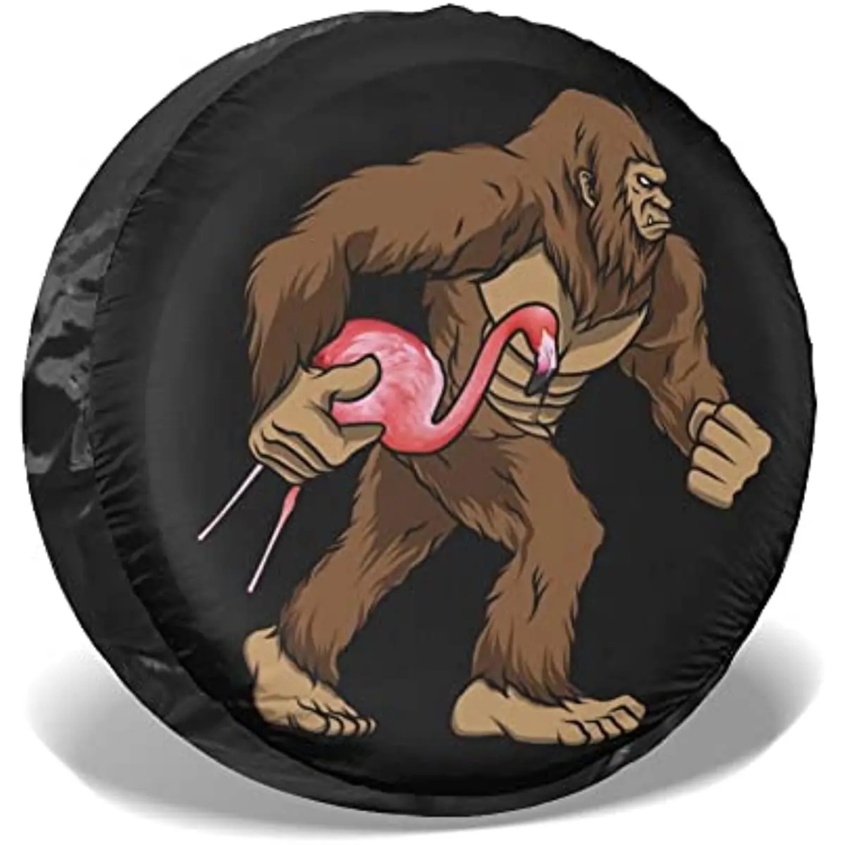 Bigfoot Flamingo Sasquatch Spare Tire Cover Portable Polyester Universal Waterproof Dustproof For SUV RV Travel Trailer Truck
Bigfoot Flamingo Sasquatch Spare Tire Cover Portable Polyester Universal Waterproof Dustproof For SUV RV Travel Trailer Truck